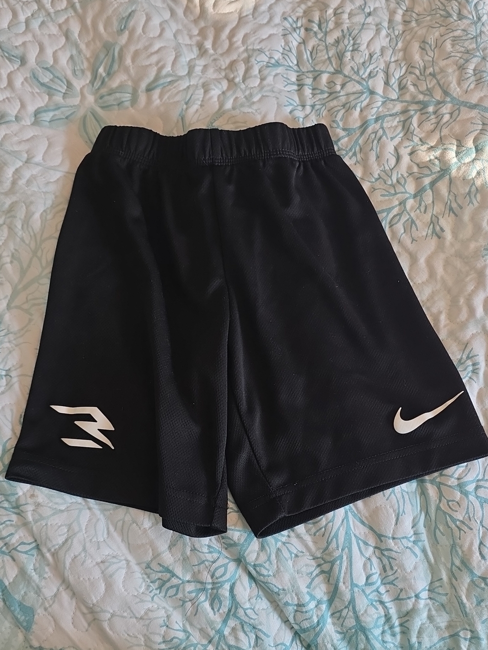 Nike Black Men’s Athletic Shorts with White Logos